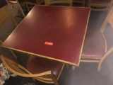 33 in x 33 in dining table with 4 chairs-