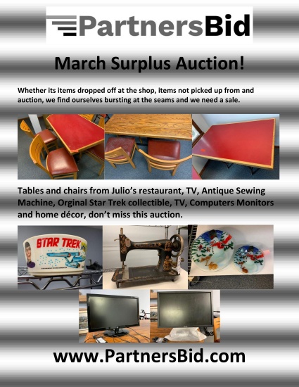 March Surplus Auction