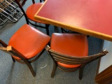 Omaha Famous Julio's table with antique sewing stand with four chairs