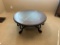 Ornate circular coffee table 42