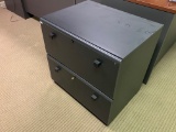 Two draw wooden file cabinet grey color 28