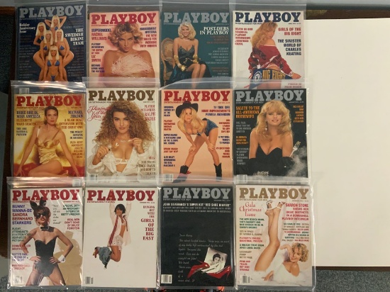 Classic 1992 Playboy Collection Including Pamela Anderson, Swedish Bikini Team & Sandra Bernhard