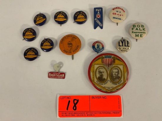 Vintage Political Campaign Buttons