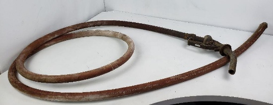 Bronze Mcdonald Gas Pump Hose And Nozzle