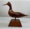 Folk Art Birds Eye Maple Shorebird Duck Decoy