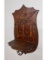 Fraternal Order Of Eagles Folk Art Carved Shelf