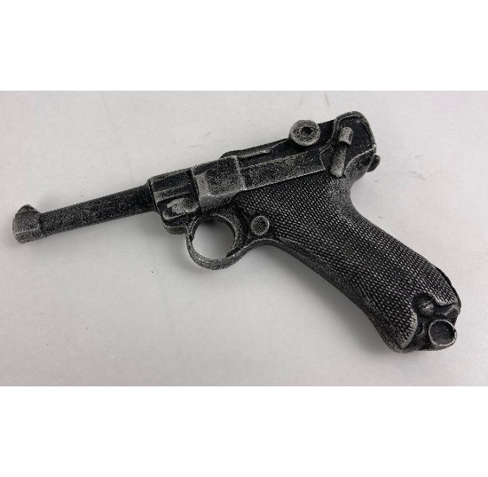 Cast Aluminum Luger Training Pistol Toy
