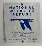 Montana National Wildlife Refuge No Hunting Sign