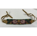 Montana Blackfoot Indian Beaded Rose Choker