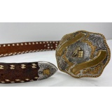 Diablo Sterling Silver Cowgirl Cowboy Belt Buckle