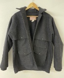 Filson Mackinaw Black Wool Cruiser Coat Usa Sz 40