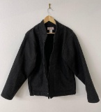 Filson Usa Black Wool Field Jacket Coat Size M