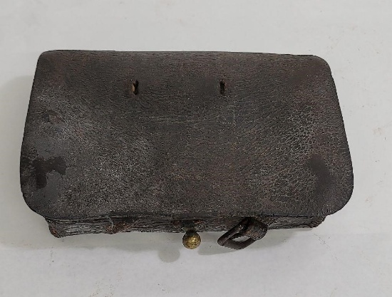 Civil War Us Army Rifle Musket Cartridge Box