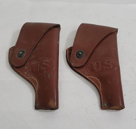 Pair Of Korean War Us Air Force Holsters R.i.a.