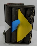 East German Hazard Flag Chemical Backpack Marker
