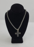 1960's Motorcycle Gang Club Cross Necklace