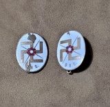 Pair Of Ww2 German Nazi Enamel Pins