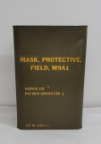 Deadstock M9a1 Gas Mask In Can Size Small