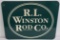 Rl Winston Fly Rod Co. Dealer Sign Montana