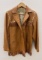 Vintage Fringed Buckskin Leather Cowboy Jacket