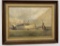 Gerard Wiegman (1875-1964) Harbor Oil Painting