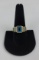 Mens 10k Yellow Gold And Topaz Ring Size 10