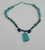 Navajo Lapis Lazuli And Turquoise Necklace