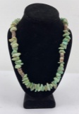 Navajo Turquoise Nugget Heishi Necklace