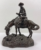 1966 Gary Schildt Montana Cowboy On Horse Bronze