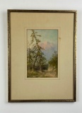 Watercolor Of Gouache Signed Harris California