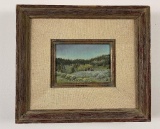 Montana Oil On Canvas M. Conklin 1974