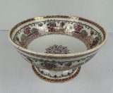 1890's Furnivals Vine & Scroll Ironstone Punchbowl