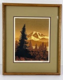 Walton Butts Serigraph Print Sentinel Washington