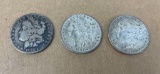 Lot Of 3 Morgan Silver Dollars 1881 1878
