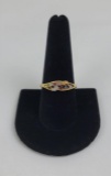 10k Yellow Gold Montana Sapphire Ring Size 10