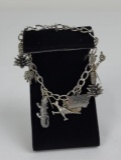 Vintage Sterling Silver Charm Bracelet