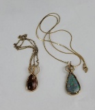 Black And Brown Opal Necklaces