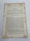 Senate 39th Congress Message From President 1866