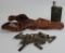 Lot Of Holster Clips And Machine Gun Oil Can