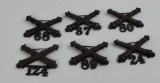 Lot Of 1902 Costal Artillery Collar Insignia