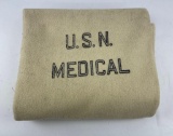 Us Navy Wool Medical Department Blanket