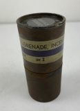 Ww2 Incendiary Grenade Shipping Tube M-14