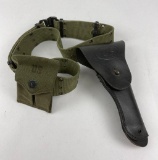 Vietnam War Colt 1911 Holster Belt And Mag Pouch