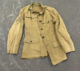 Ww1 Army Khaki Cotton Tunic Uniform Quartermaster