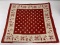 Antique 1870's Turkey Red Cowboy Bandana