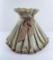 Antique Victorian Frilled Linen Lamp Shade