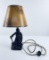 Vintage Spelter Pirate Lamp