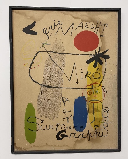 Joan Miro Galerie Maeght Stone Lithograph