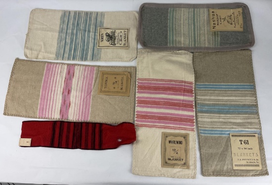 Antique Saleman Sample Wool Blanket Lot