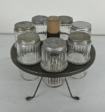 Sellars Hoosier Cabinet Spice Jar Rack W/ Stand